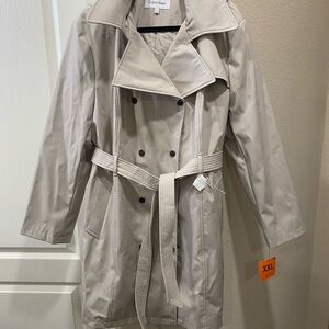 Calvin Klein Women's Classic Tan Trench Coat